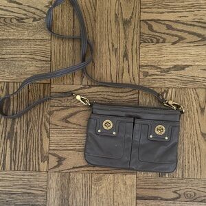 Marc By Marc Jacobs Black Crossbody Bag with Gold Accents